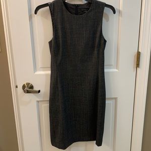 Theory Gray Wool Sheath Dress